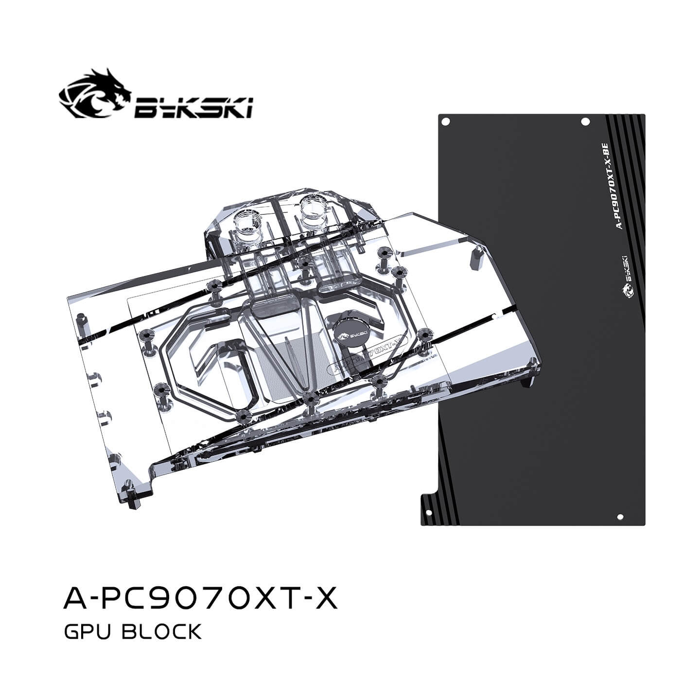 BYKSKI RX 9070 XT Hellhound with Backplate