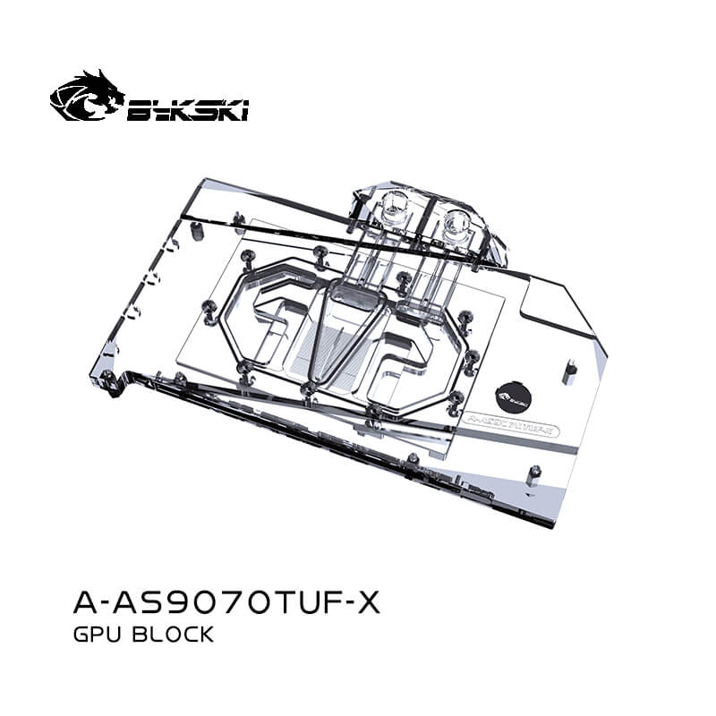 BYKSKI RX 9070 TUF Gaming OC with Backplate