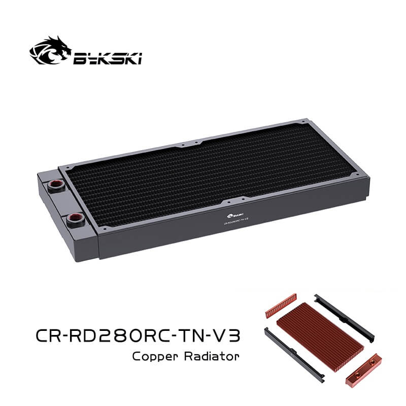 Bykski 280mm Radiator D30 Full Copper
