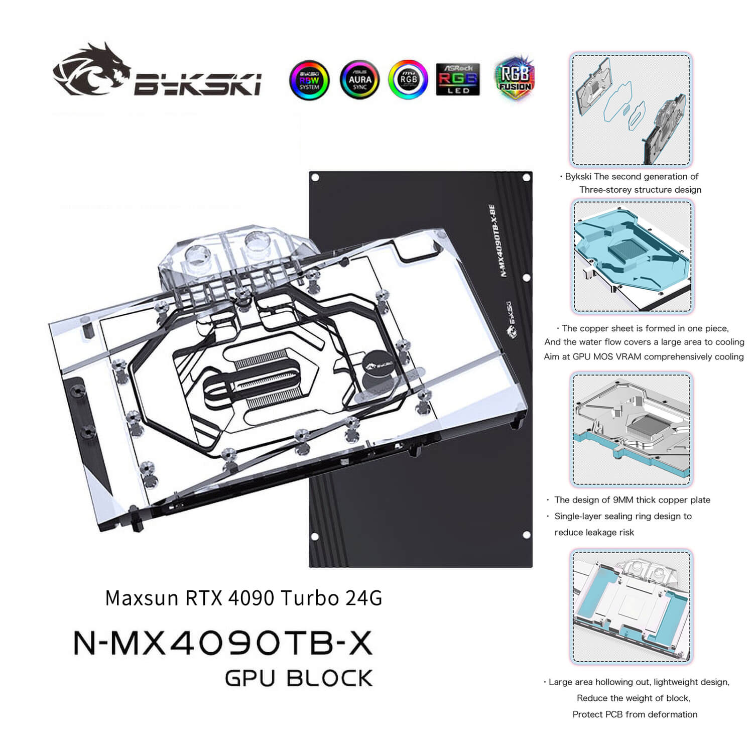 Gainward / Palit / Maxsun RTX 4090 (incl. Backplate)