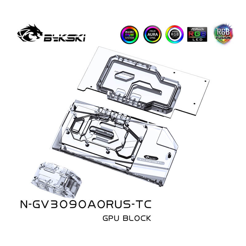 BYKSKI Gigabyte 3080 3090 AORUS Master (active Backplate