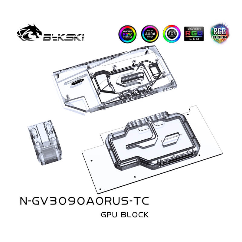 BYKSKI Gigabyte 3080 3090 AORUS Master (active Backplate