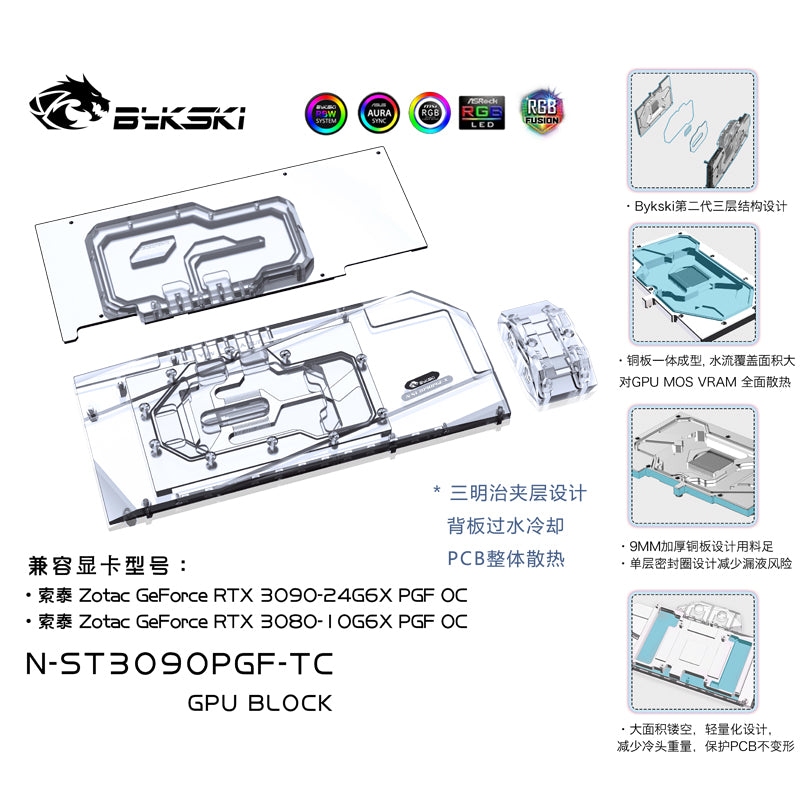 Zotac RTX 3090 / 3080 PGF OC (active Backplate)