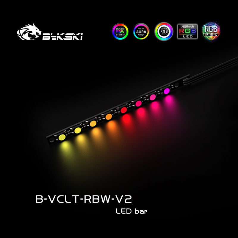 5v Water Block RBW LED Strip - 150mm V2 (B-VCLT-150X9RBW-V2)